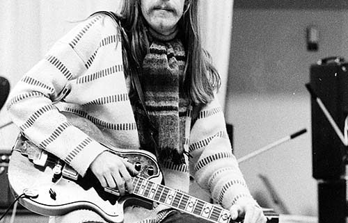 Per Åke Peps Persson i studion 1974. Foto från Mustang medias bildarkiv