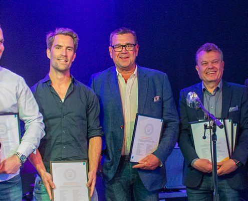 Näringslivsfesten där Lars tilldelades priset för Årets Entreprenör.